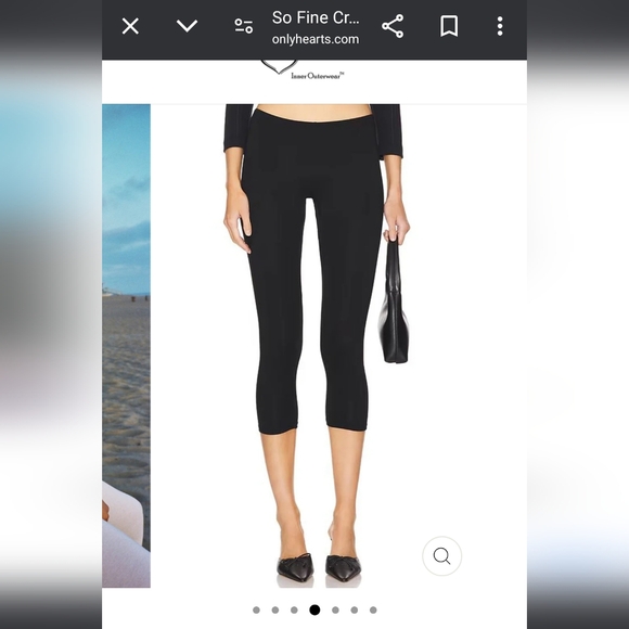 NWT Only Hearts So Fine  cropped leggings chocolate brown size small - Picture 6 of 8